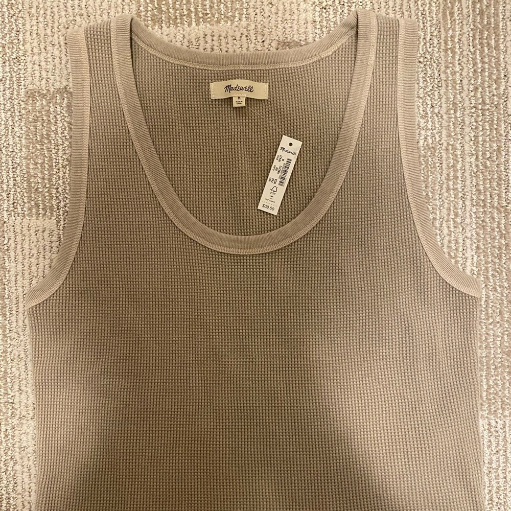 NWT, Womens tan tank by Madewell.